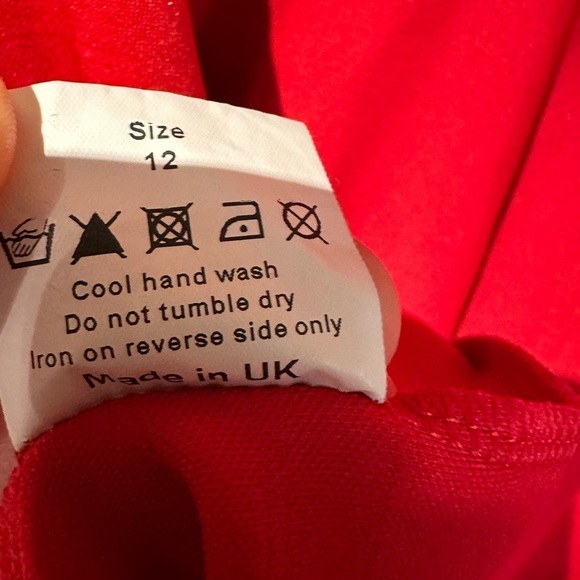 Skater black & red dress mesh detail size 12 used chemistry ladies party - Picture 6 of 14